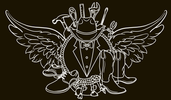 The Shoe Man With Angels Custom Creations logo