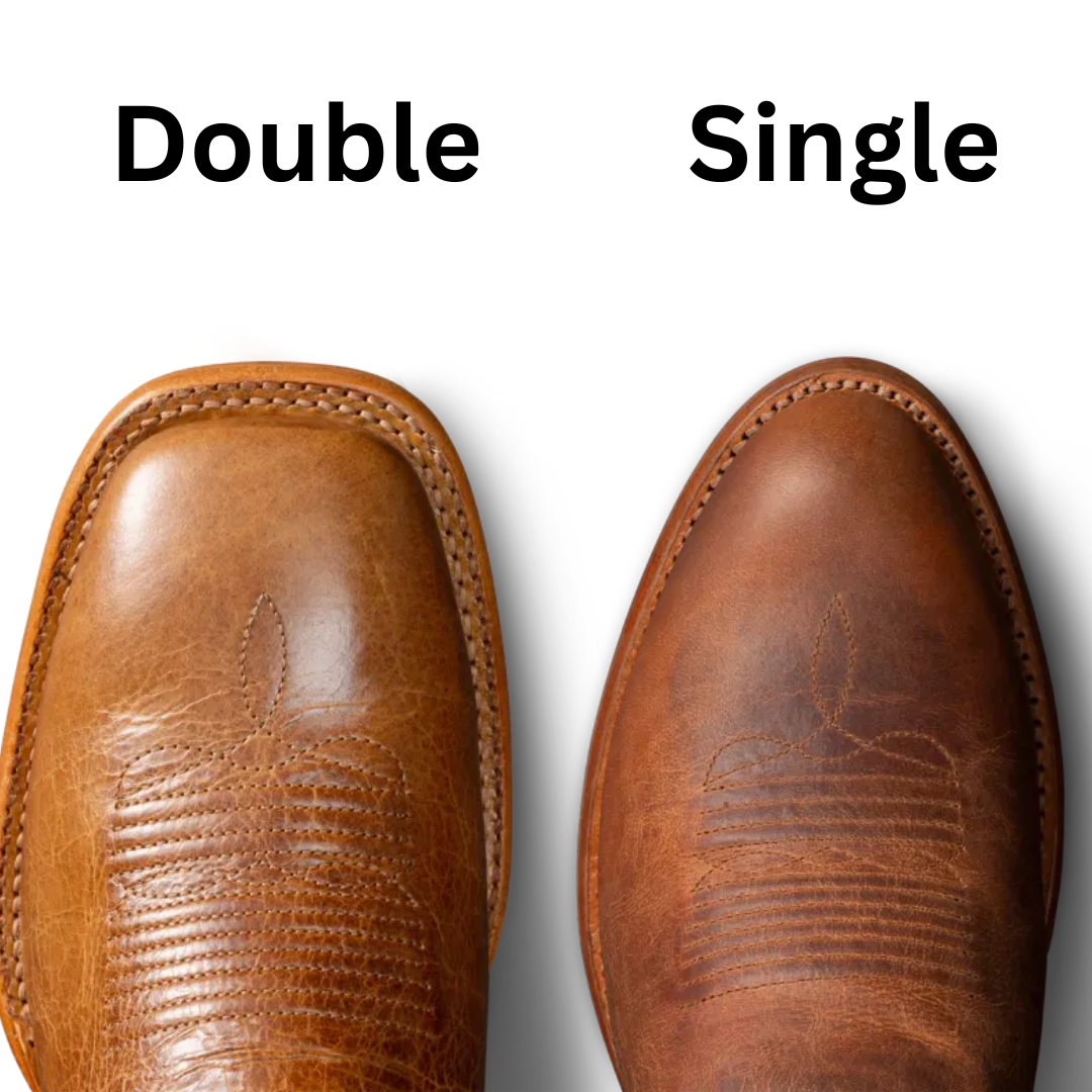 what's the difference between a single stitch and double stitched cowboy boot at the cowboy boot repair center