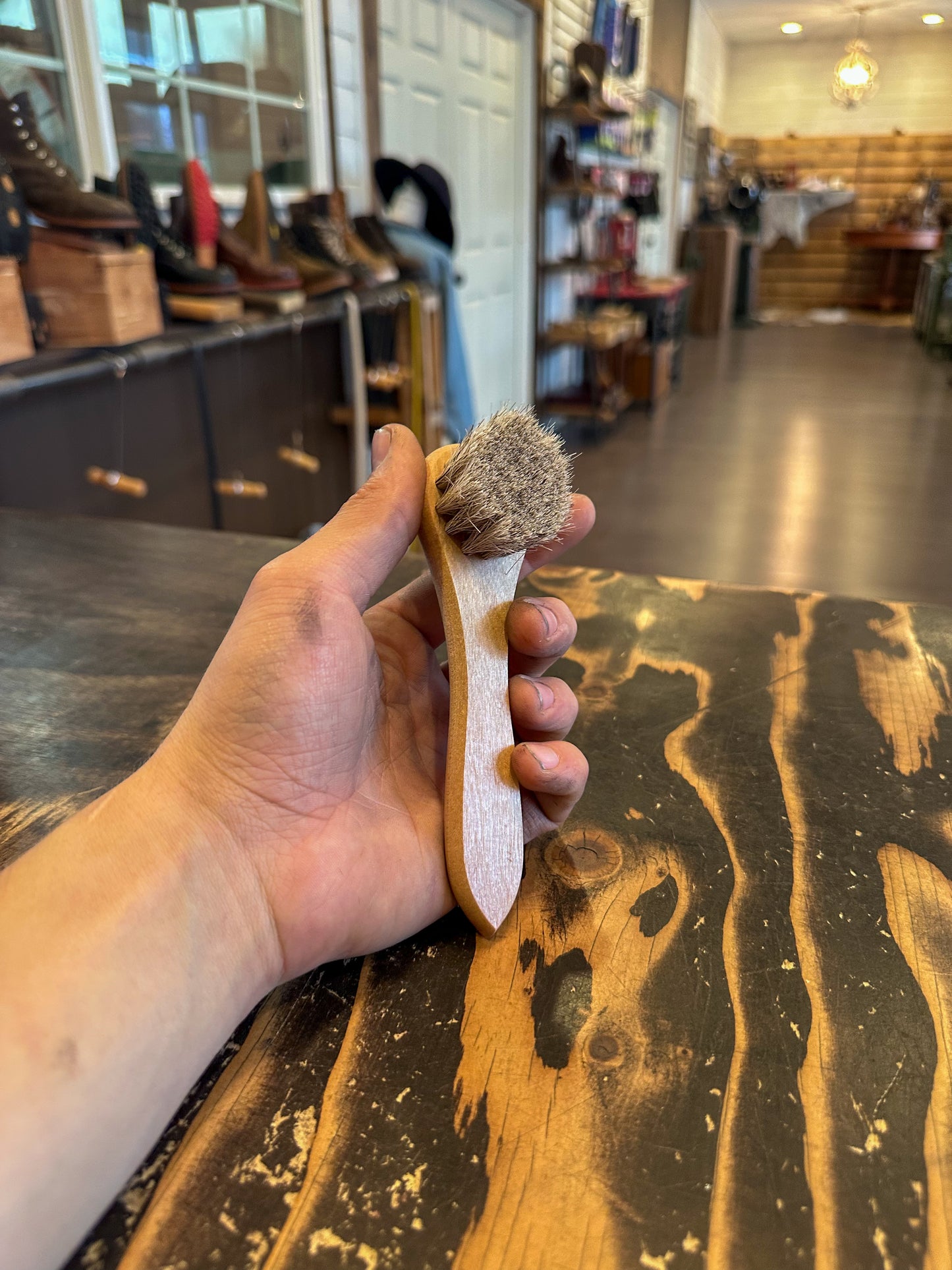 American Classic Round Horsehair Brush